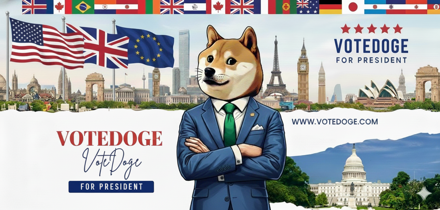 VoteDoge; Hapiness, Unity, Freedom and Democracy for All!